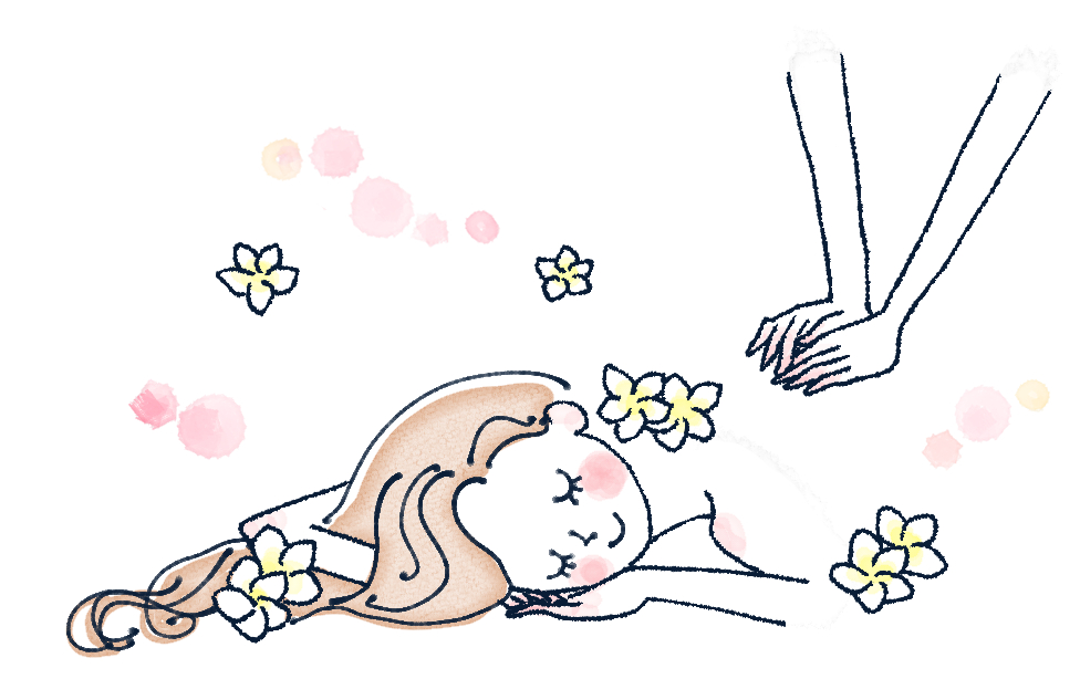 リフレッシュする女性